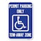 Signmission Georgia ADA Handicapped Parking Sign Acc Heavy-Gauge Aluminum Sign, 12" x 18", A-1218-23935 A-1218-23935 - alternate 1